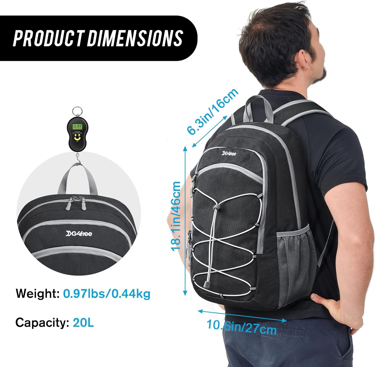 Thumbnail 3 de G4Free 20L Small Lightweight Backpack Review