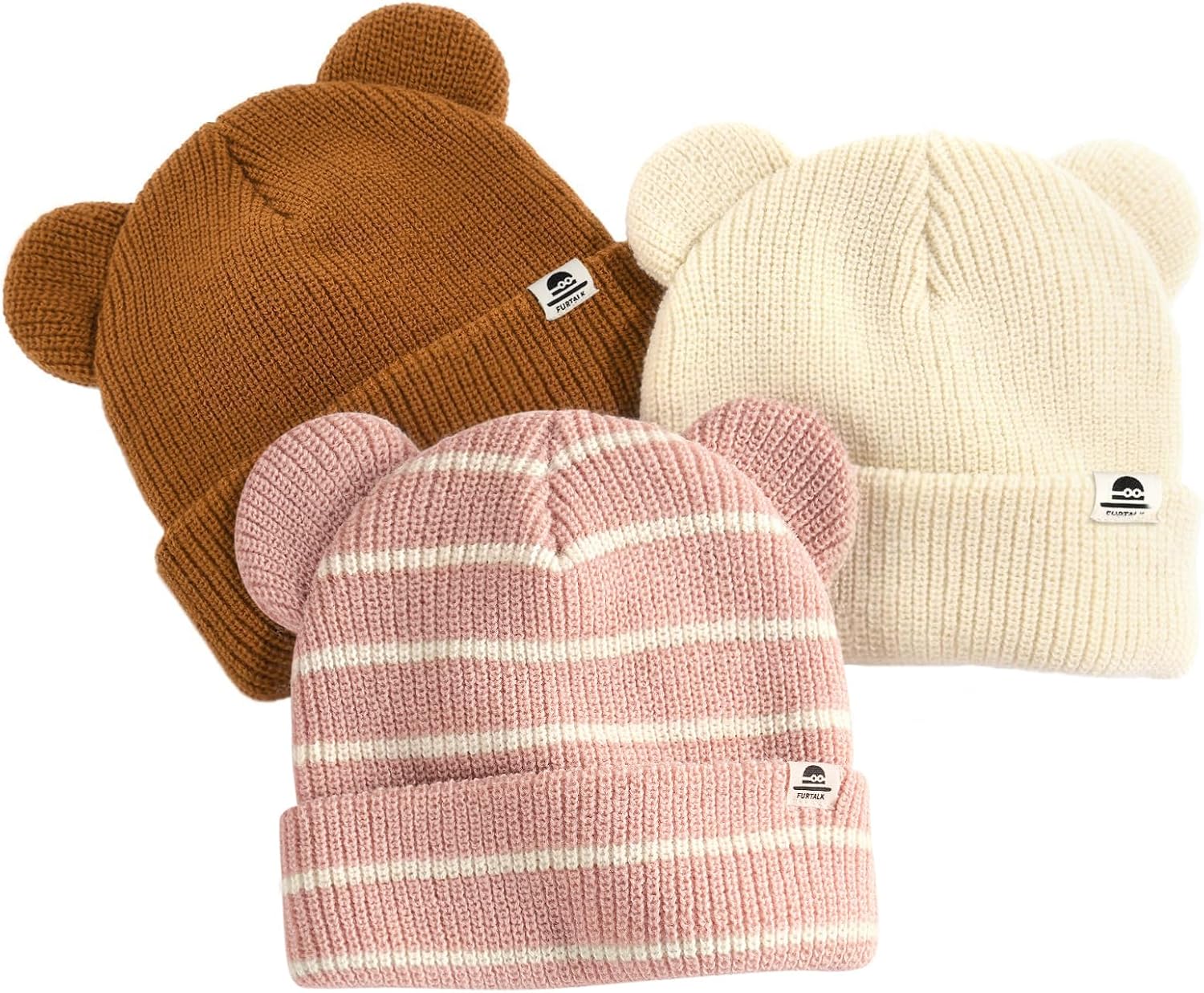 Detalle de FURTALK Baby Beanie in Acrylic Knit