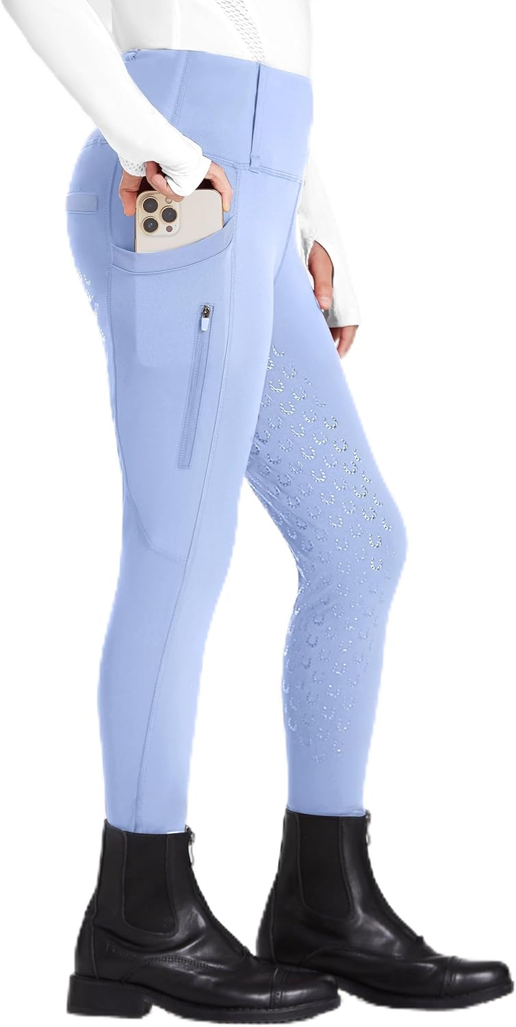 Thumbnail 6 de FitsT4 Sports Kinder Reithose Mädchen mit Silikon-Vollbesatz, hoher Taille und Gürtelschlaufen