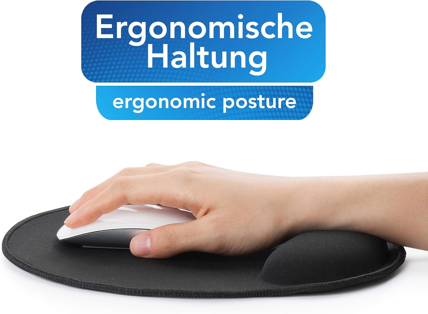 Thumbnail 4 de Sidorenko Ergonomisches Mousepad mit Handauflage 26x23 cm – Gelkissen für Büro und Home-Office