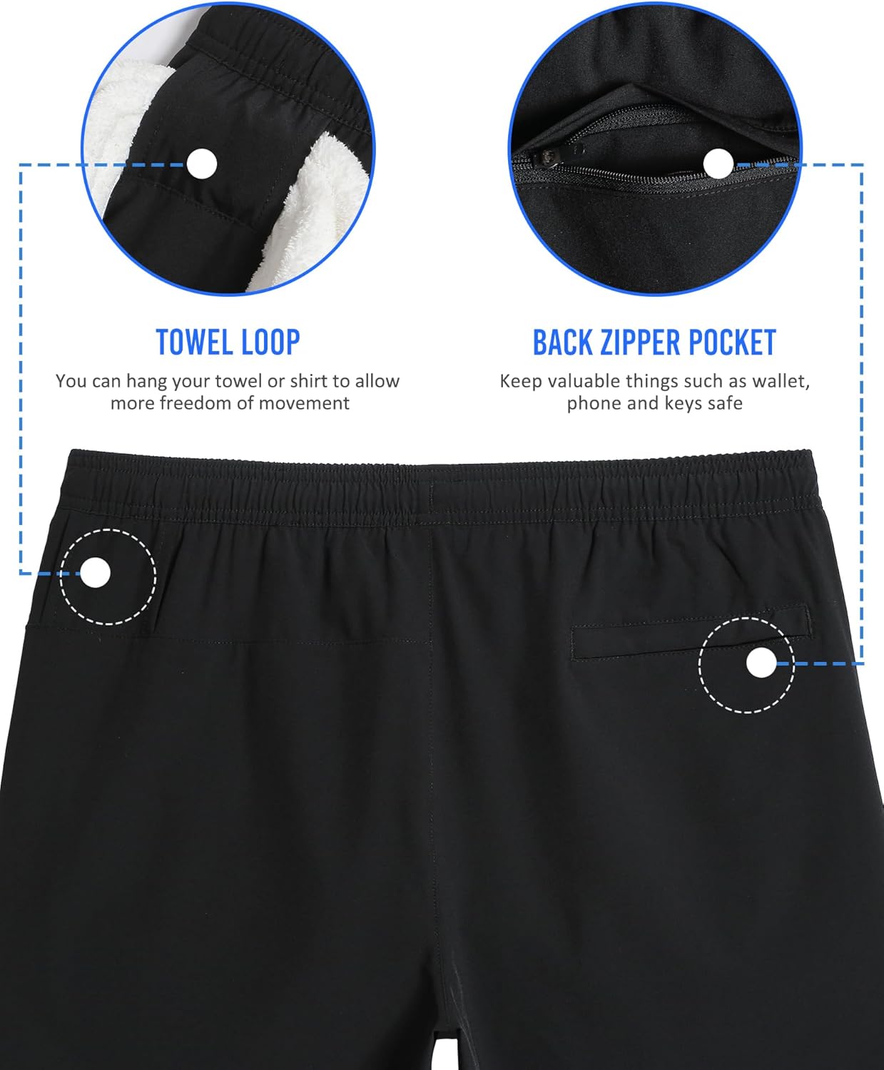 Thumbnail 4 de maamgic Mens 5" 2-in-1 Gym Running Shorts — 2-in-1 Compression Liner, Quick-Dry