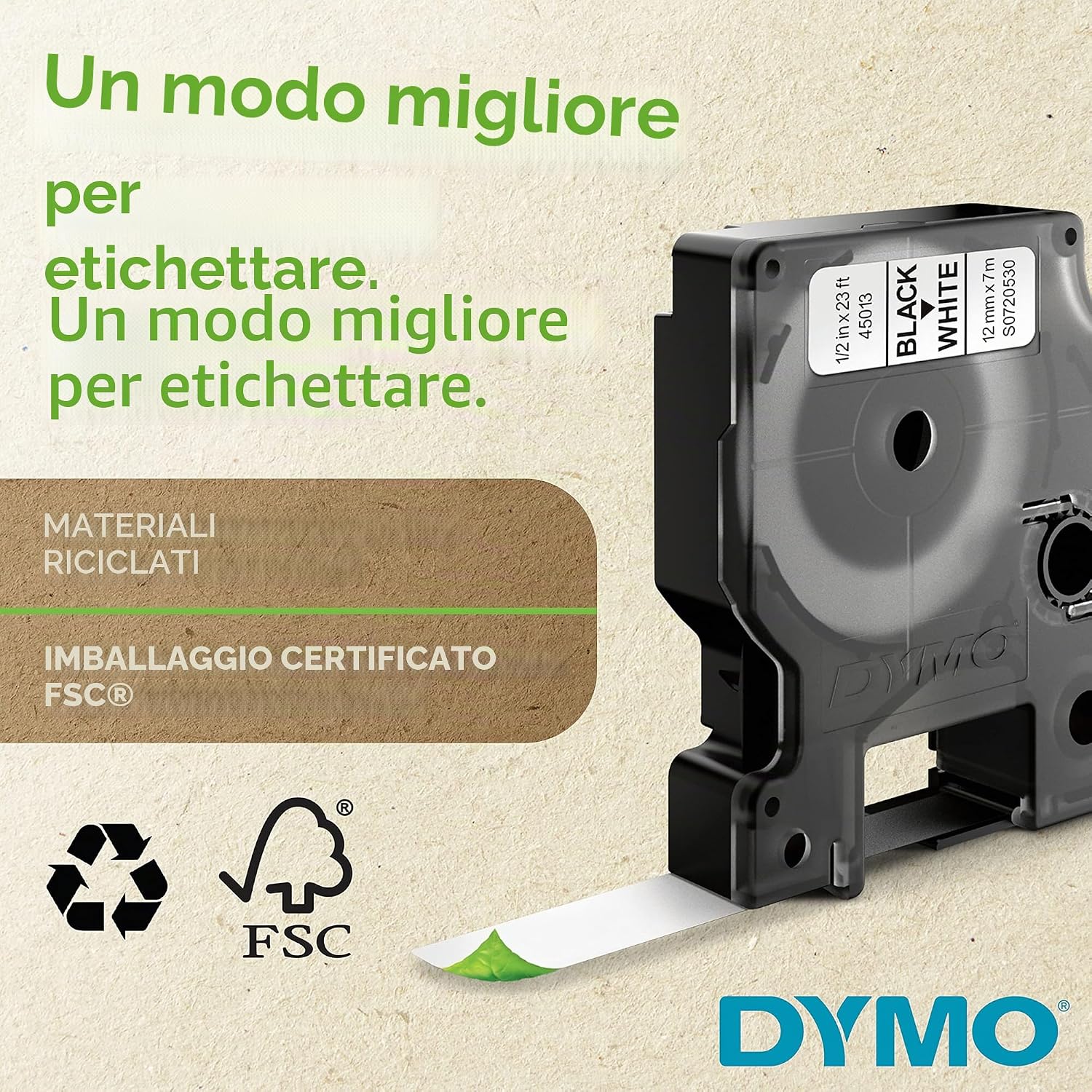 Detalle 2 de DYMO D1 etichette autoadesive 12 mm x 7 mm, 4 pezzi 🏷