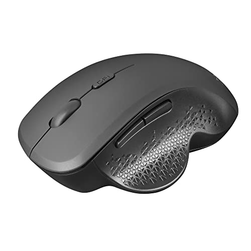 Detalle 2 de MARSGAMING MMWERGO Negro: Ratón Inalámbrico Ergonómico