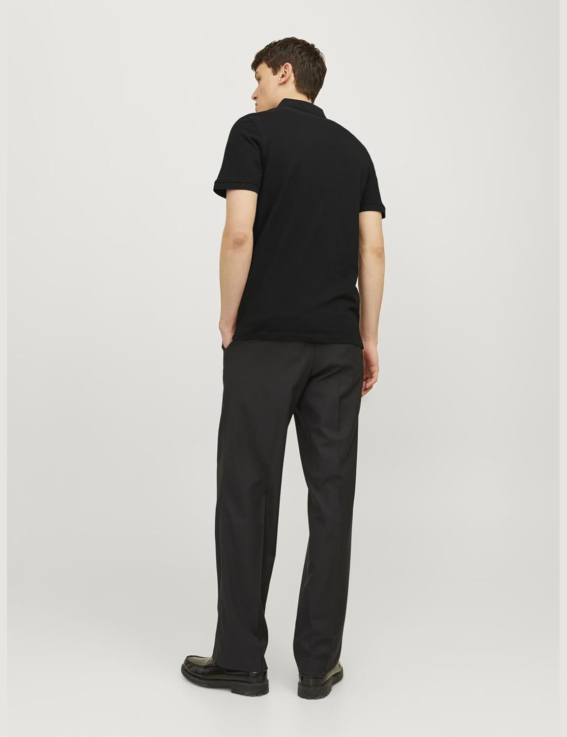 Thumbnail 2 de Jack & Jones Herren Slim Fit Polo JJEPAULOS Uni Schwarz XS