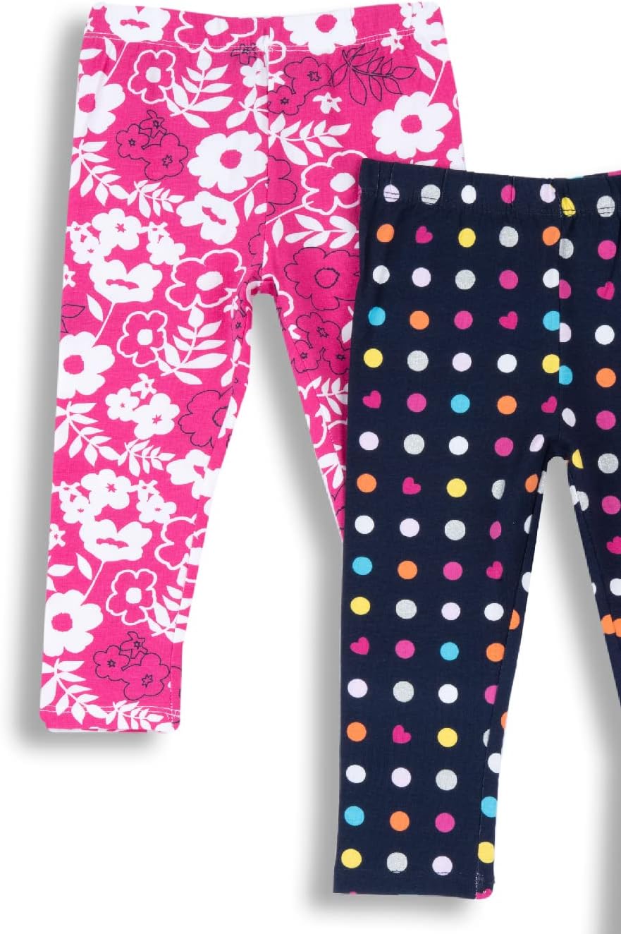 Detalle 2 de Chicco Leggings Bambina – Set di 3 Pantaloni Capri in Cotone Morbido (Designed in Italy)