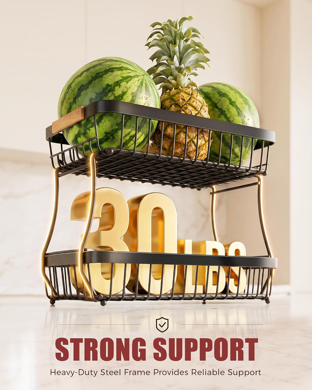 Thumbnail 4 de Sevenblue 2 Tier Fruit Basket 2026