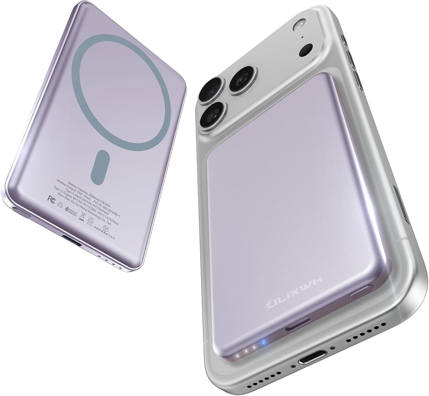 Detalle de ULiXWH MagS-1 Magnetic Power Bank, 5000mAh, 0.3-Inch Alloy Design