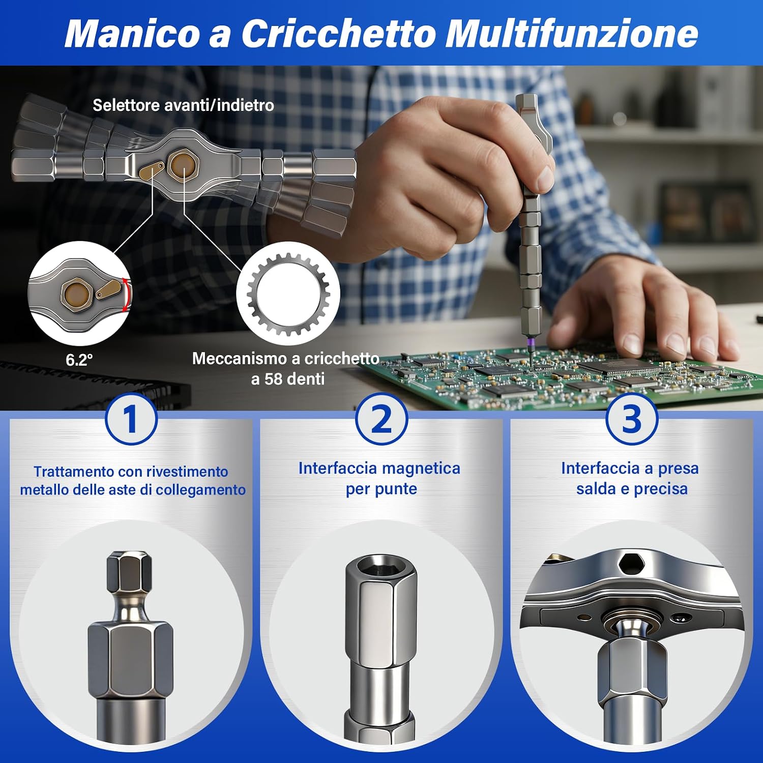 Thumbnail 2 de Koeutoze Set cacciaviti magnetici 42 in 1 per precisione 🛠