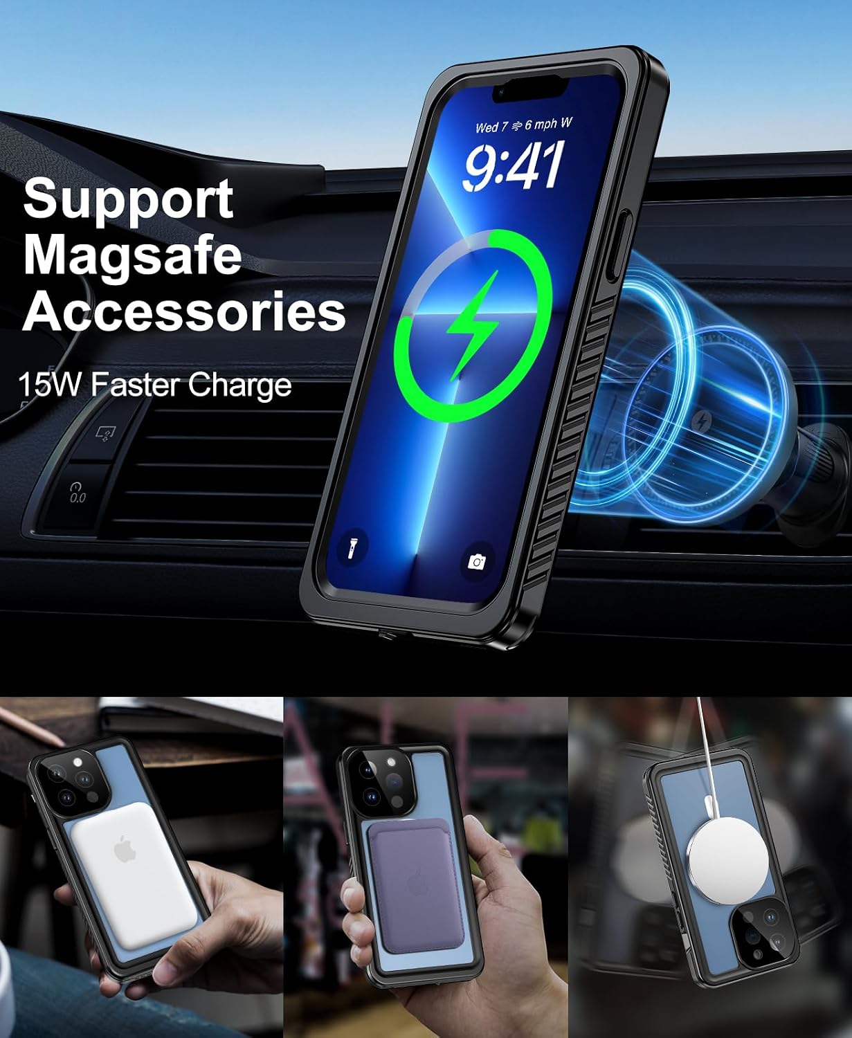 Thumbnail 4 de Beeasy iPhone 13 Pro Max Waterproof Case 6.7