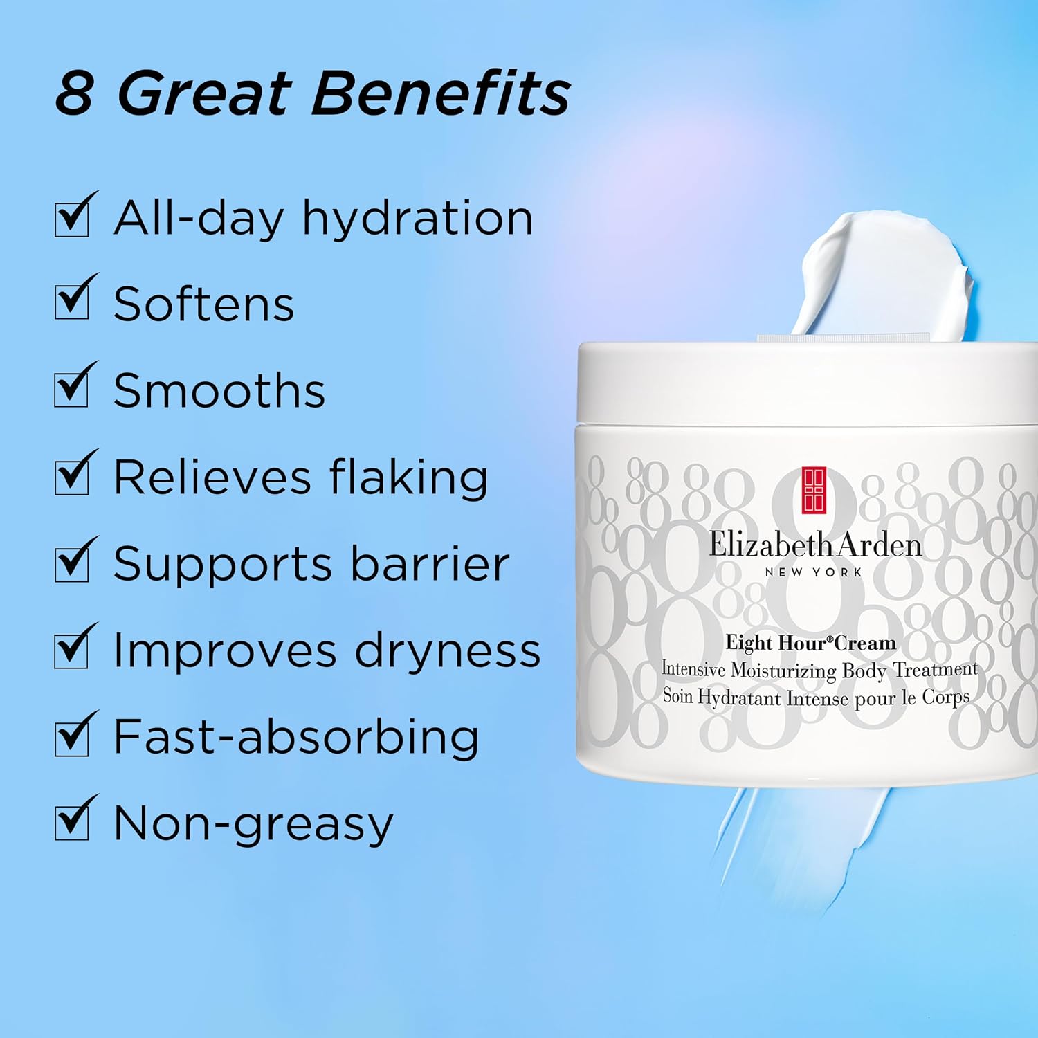 Detalle de Elizabeth Arden Eight Hour Cream Intense Moisturising Body Care, 400 ml