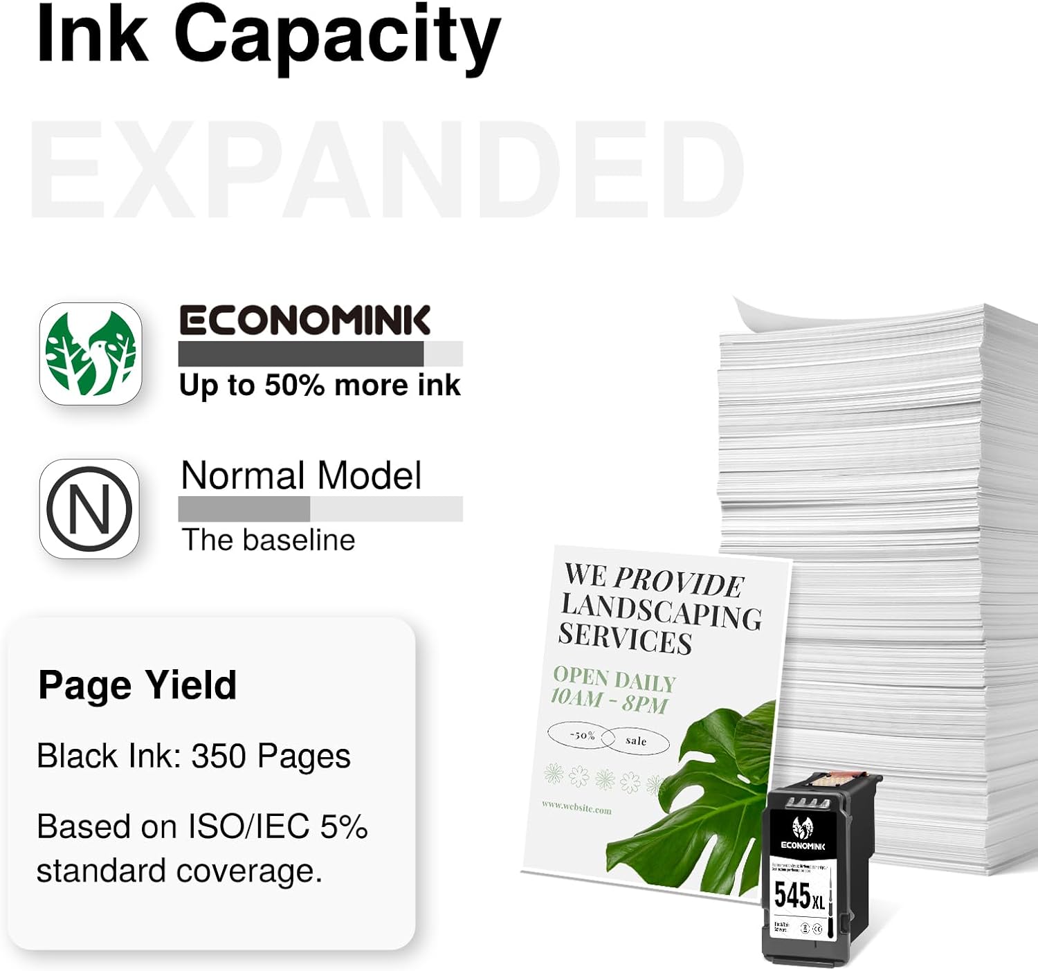 Thumbnail 2 de Economink 545 PG-545 XL Schwarz