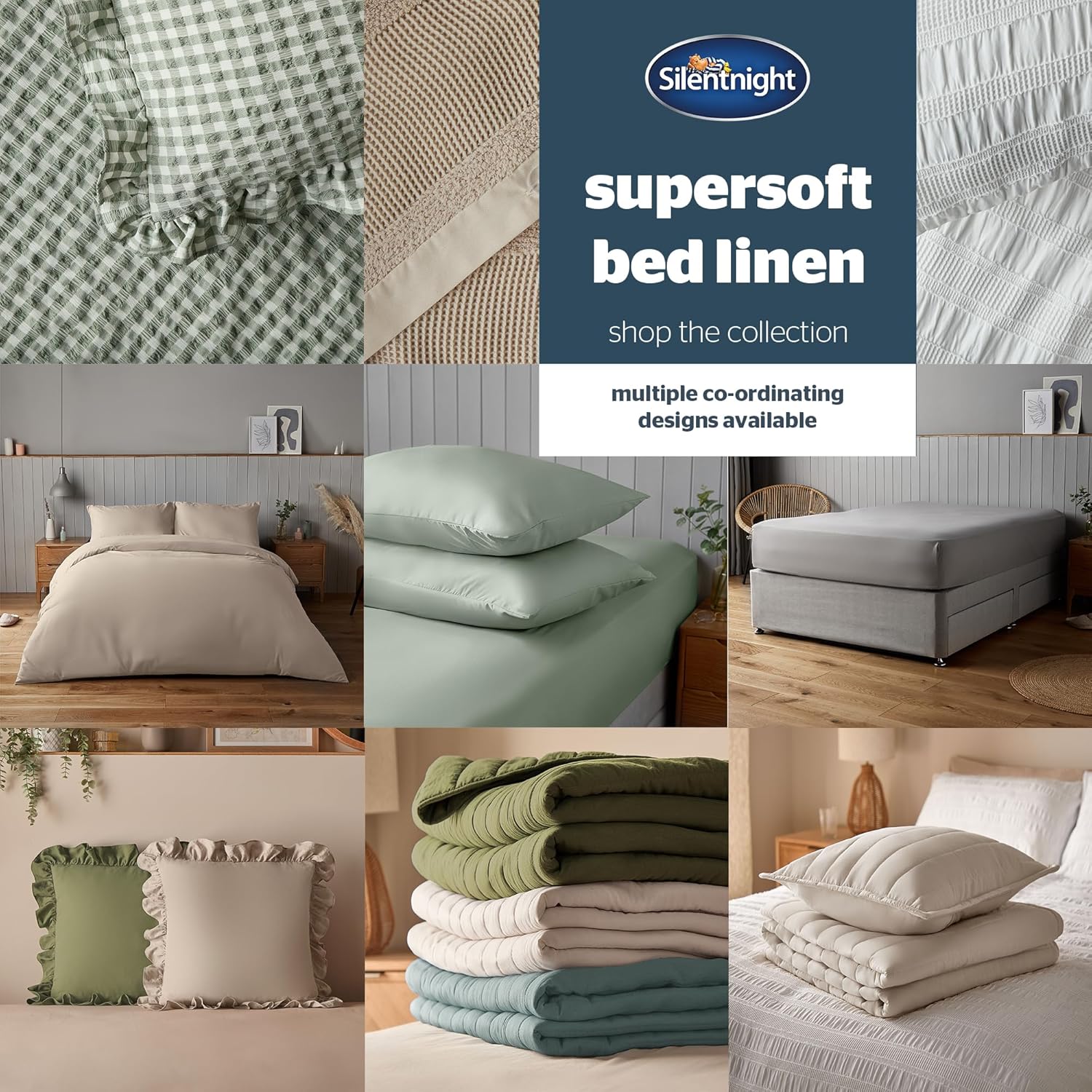 Thumbnail 6 de Silentnight Supersoft Duvet Set (King) – Cosy, Delicate Touch Microfibre with Button Fastening, Natural