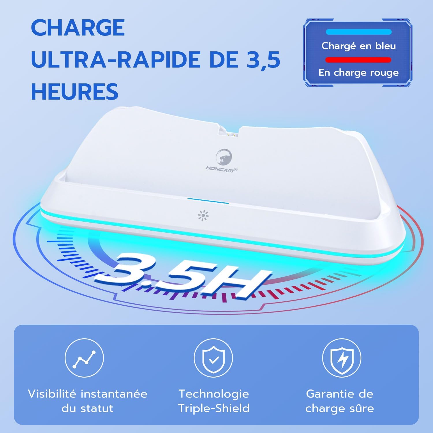 Thumbnail 3 de Station de chargement RGB Mcbazel pour PS Portal (support portable avec adaptateur Pogo Pin)