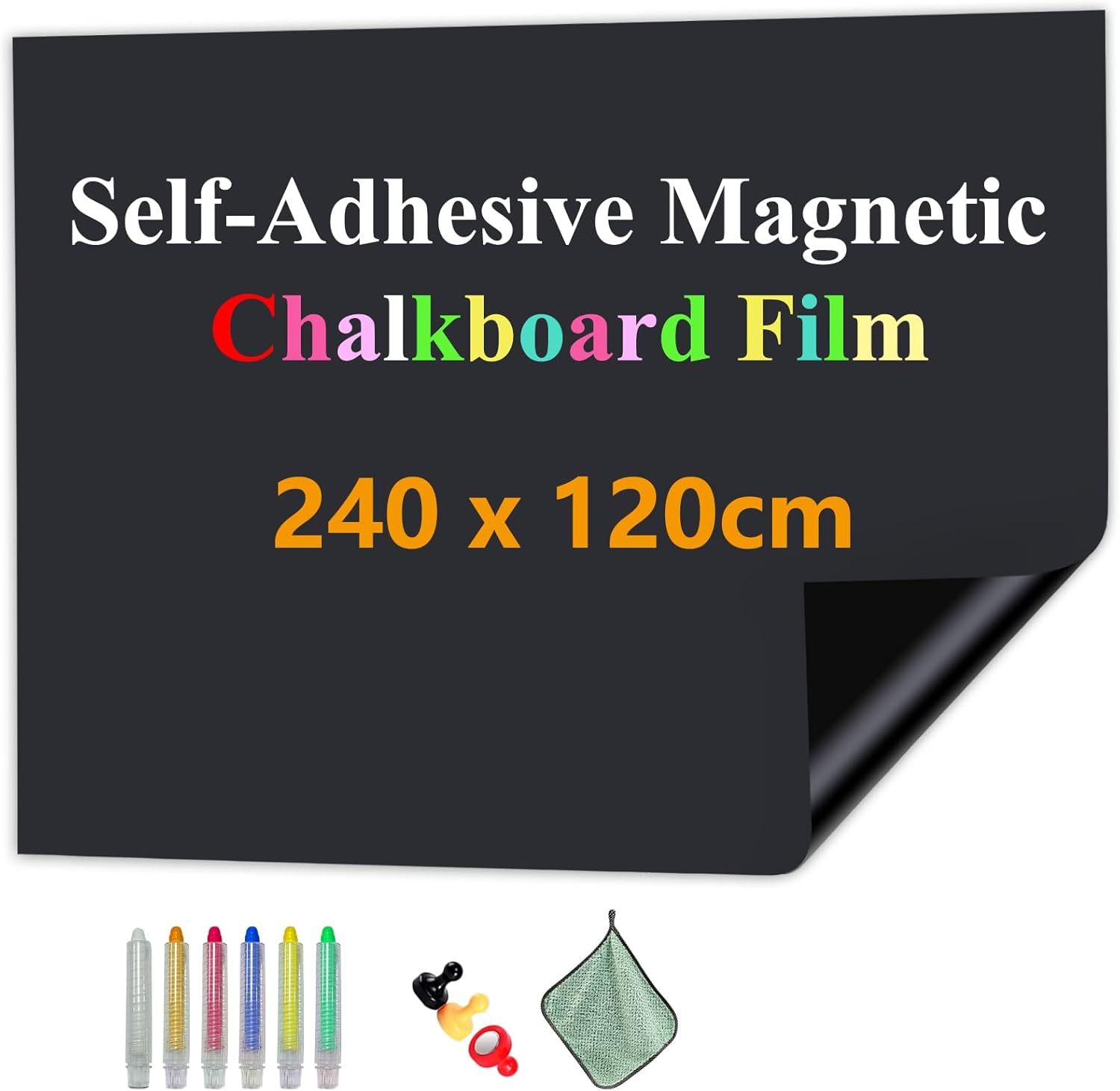 JOMUSAGA Tafelfolie Magnetisch 240 x 120 cm