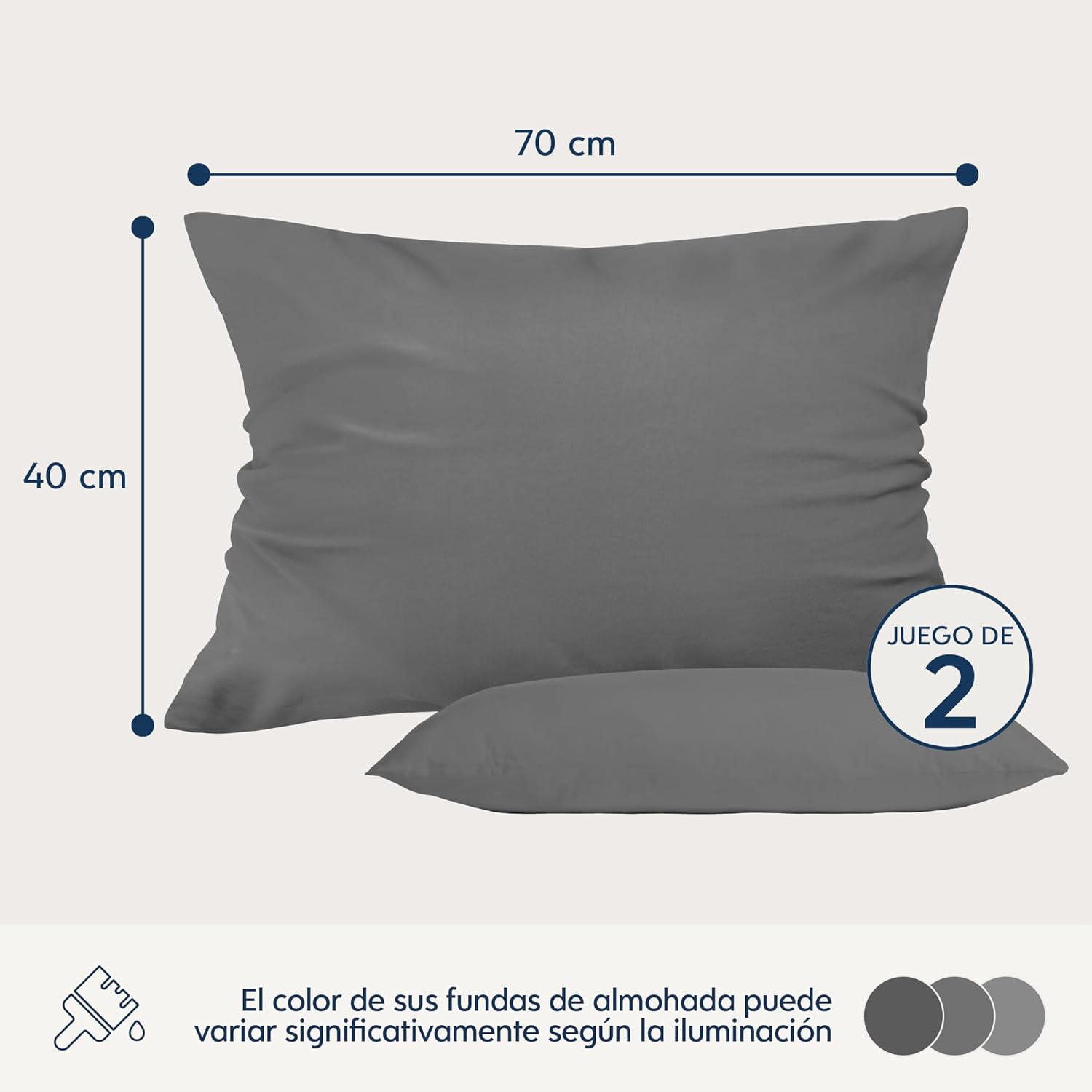 Thumbnail 1 de Dreamzie Fundas de Almohada - Suavidad Incomparable, 2 Piezas