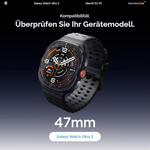 Thumbnail 1 de Spigen EZ Fit Schutzfolie [2P] für Samsung Galaxy Watch Ultra 2, 47mm – Blasenfreies Anbringen