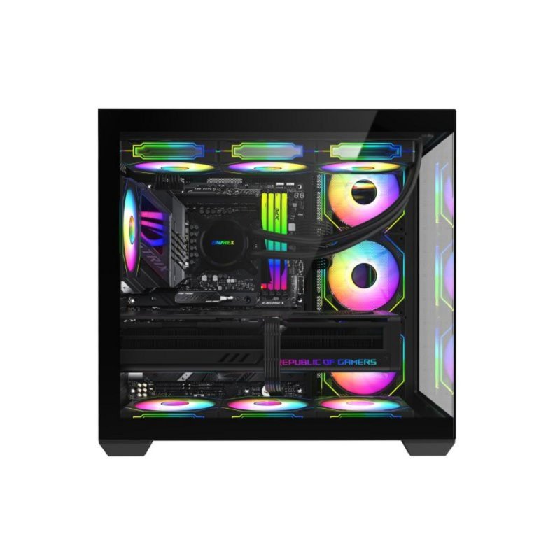 Thumbnail 1 de Supra‑Gaming Huracan95 ARGB Negra con 4 ventiladores