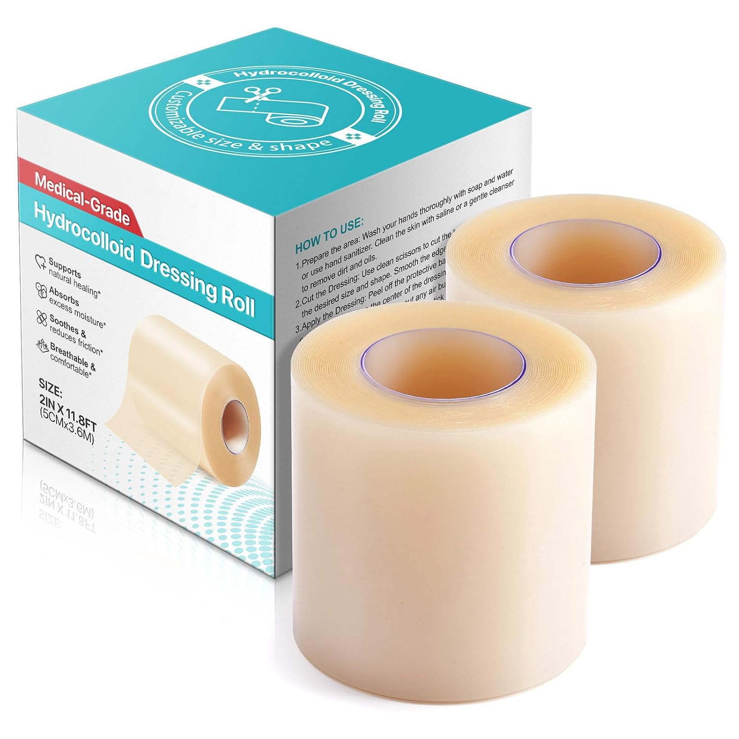 Detalle de Hydrokolloid Pflaster Rolle 5 cm x 3,6 m