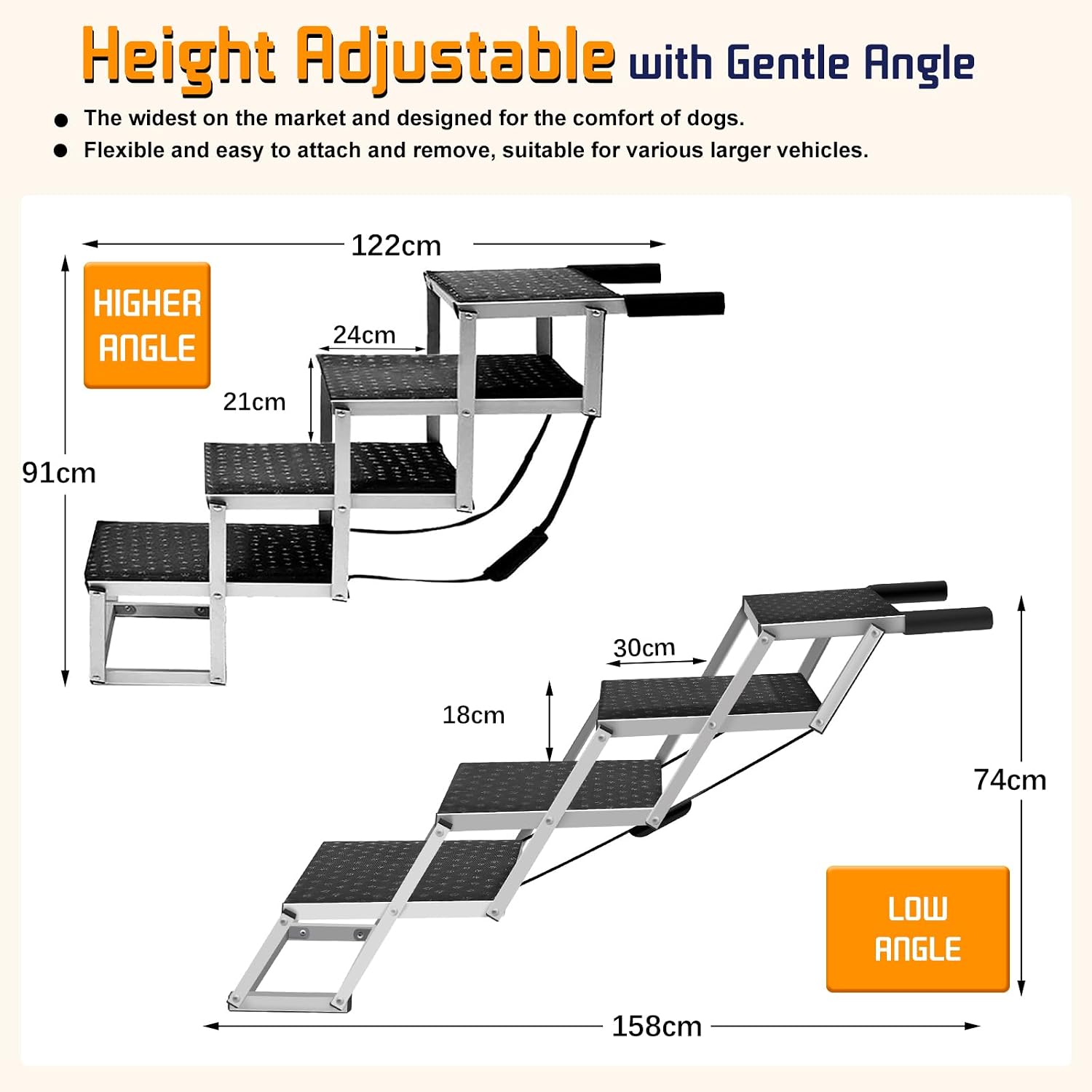Detalle de Snagle Paw Extra Wide Dog Ramp 48.2cm