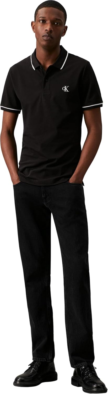Thumbnail 4 de Polo Calvin Klein Jeans manches courtes homme – coupe ajustée minimaliste