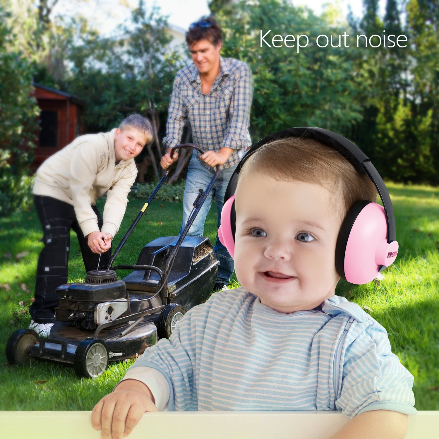 Detalle de BBTKCARE Baby Headphones Noise Cancelling Earmuffs (3 Months to 3 Years) – Pink