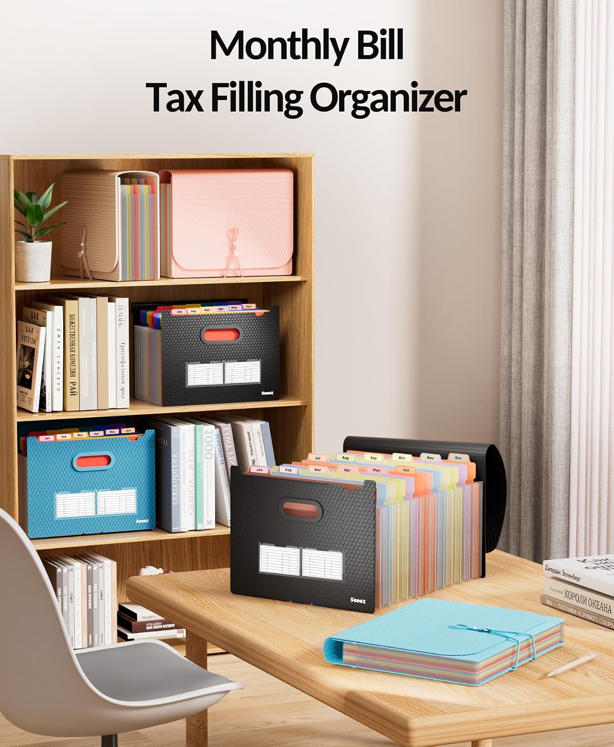 Thumbnail 5 de Sooez SZA0111-0301A Accordion File Organizer, 13 Pockets, Letter Size