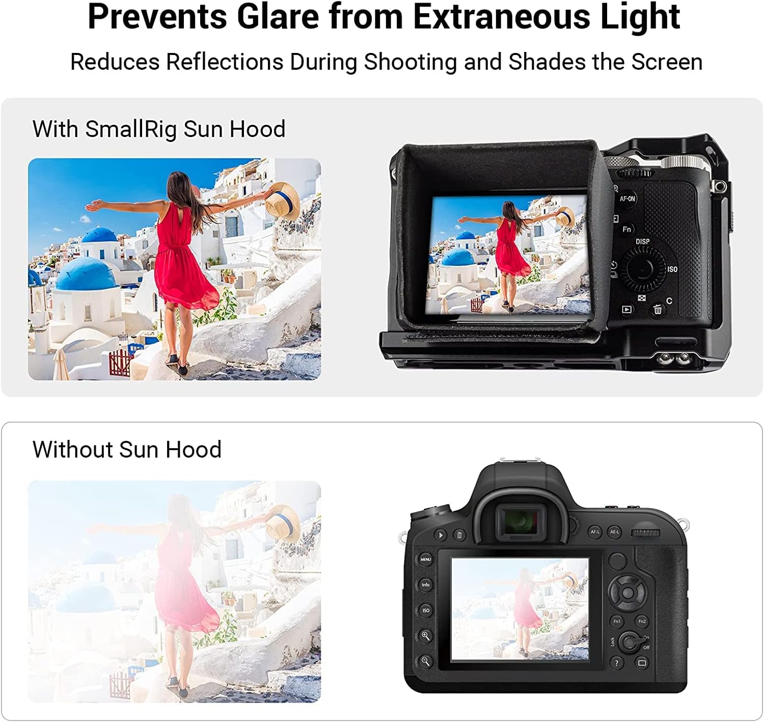 Detalle 2 de SMALLRIG 3206 pare-soleil écran pour Sony A7 IV