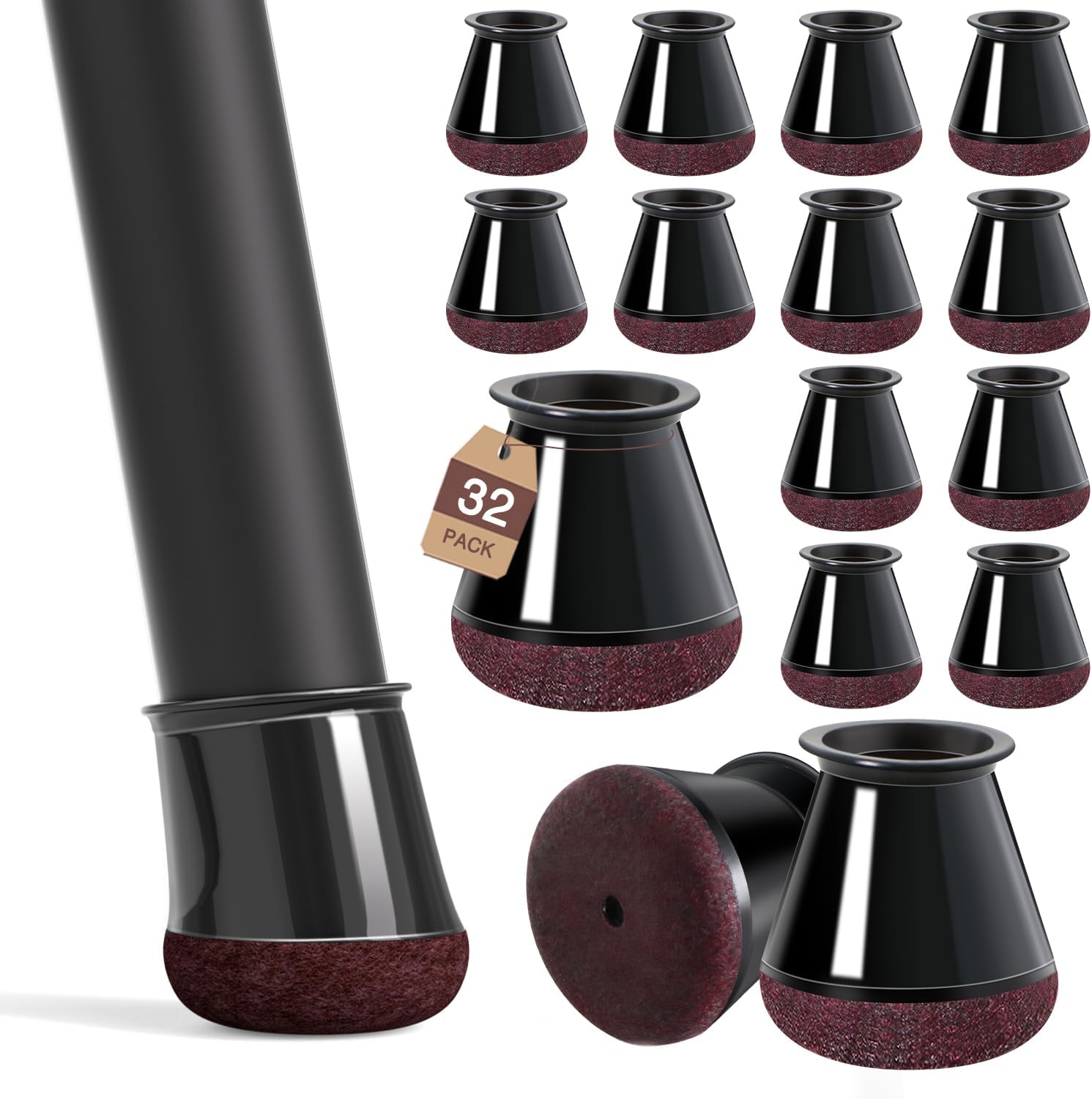 Detalle de MUYOS 32pcs Chair Leg Protectors Fit 14mm