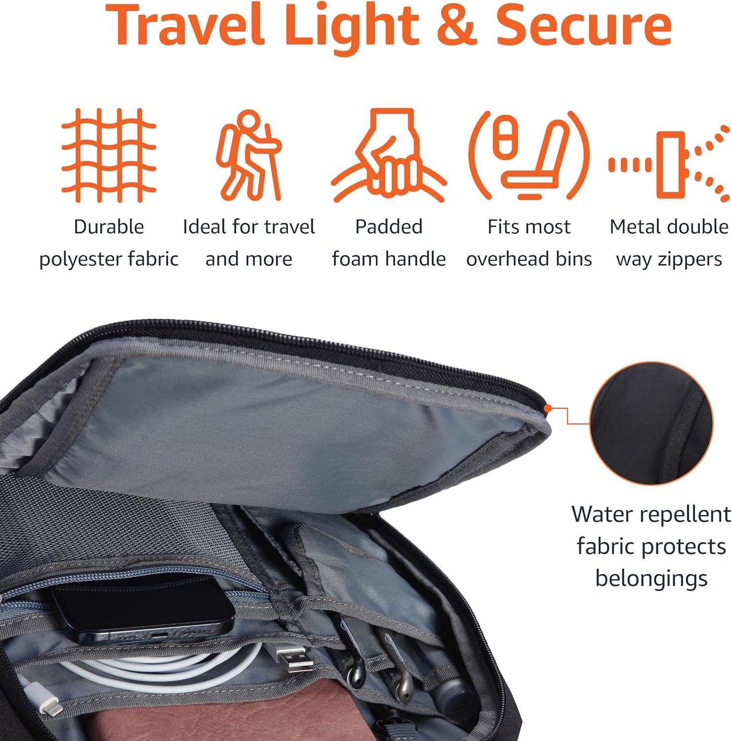 Thumbnail 2 de Amazon Basics 17-Inch Laptop Backpack: Water-Resistant, Structured Rucksack for Work, School and Travel