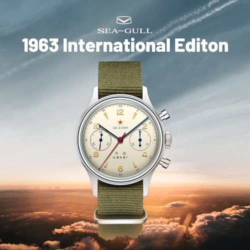 Thumbnail 8 de SEA-GULL 1963 International Edition – ST1901 Manual Winding Aviation Chronograph