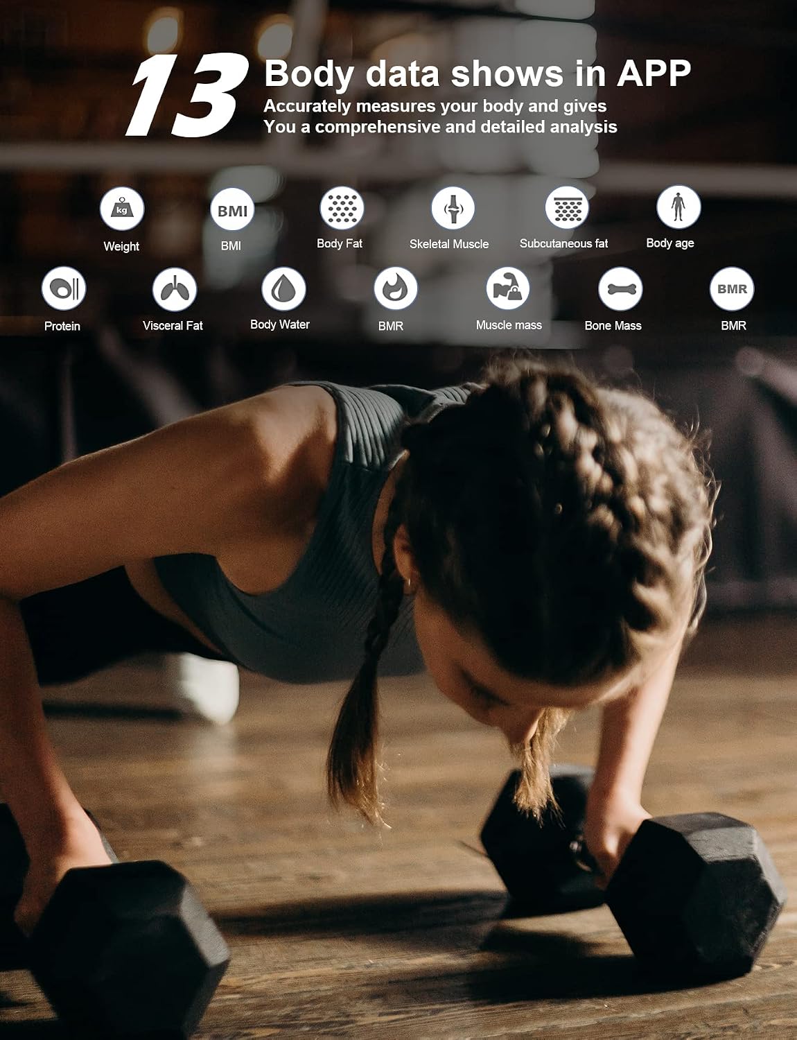 Detalle 2 de Healthkeep Bilancia Intelligente Impedenziometrica Bluetooth