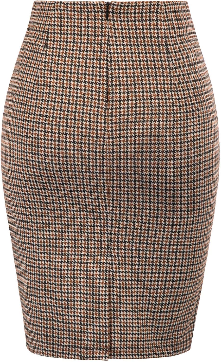 Detalle de Kate Kasin Plaid Pencil Skirt