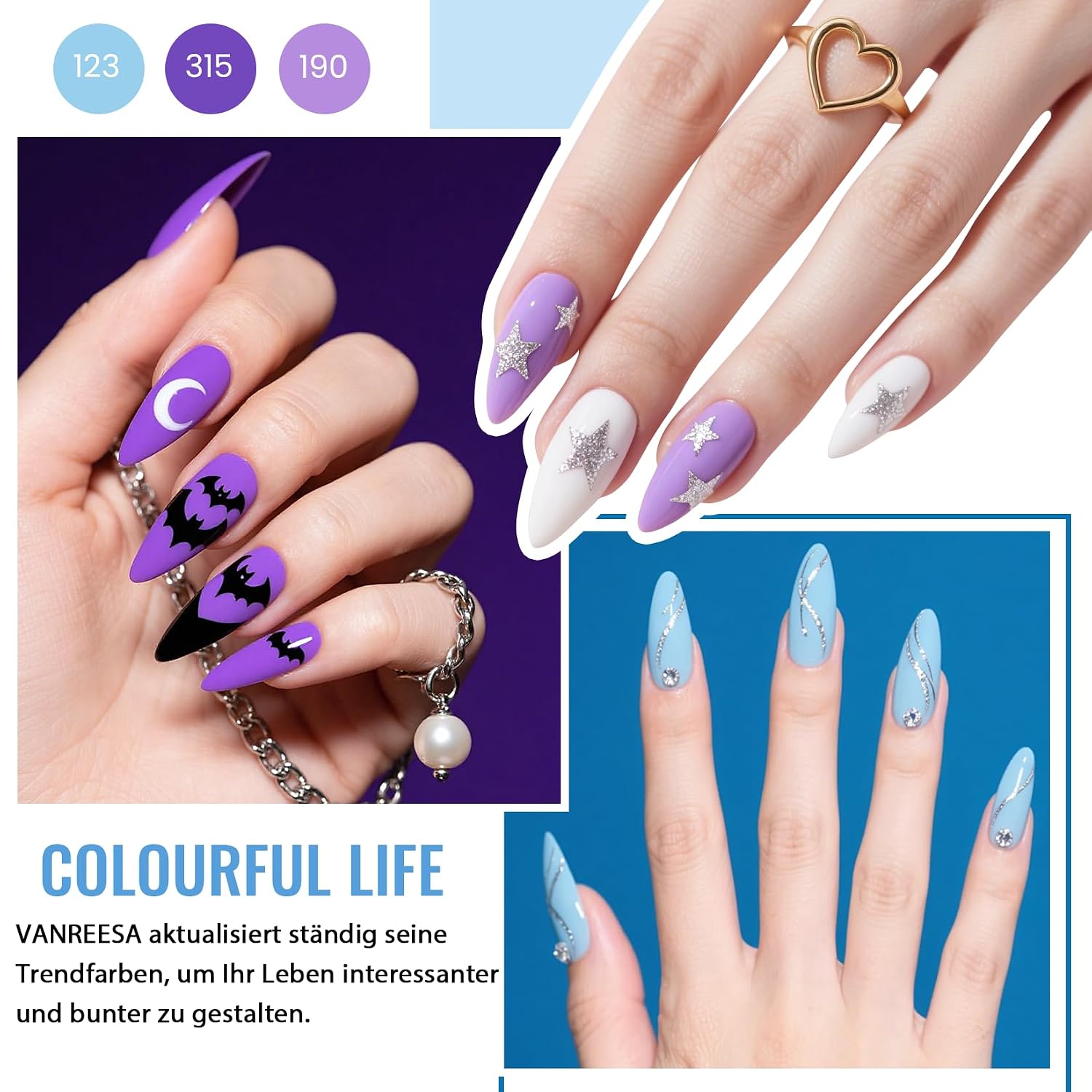 Thumbnail 2 de VANREESA U V Nagellack-Set: Gelnägel Starterkit mit 48W Lampe, elektrischem Fräser und 35 Farben
