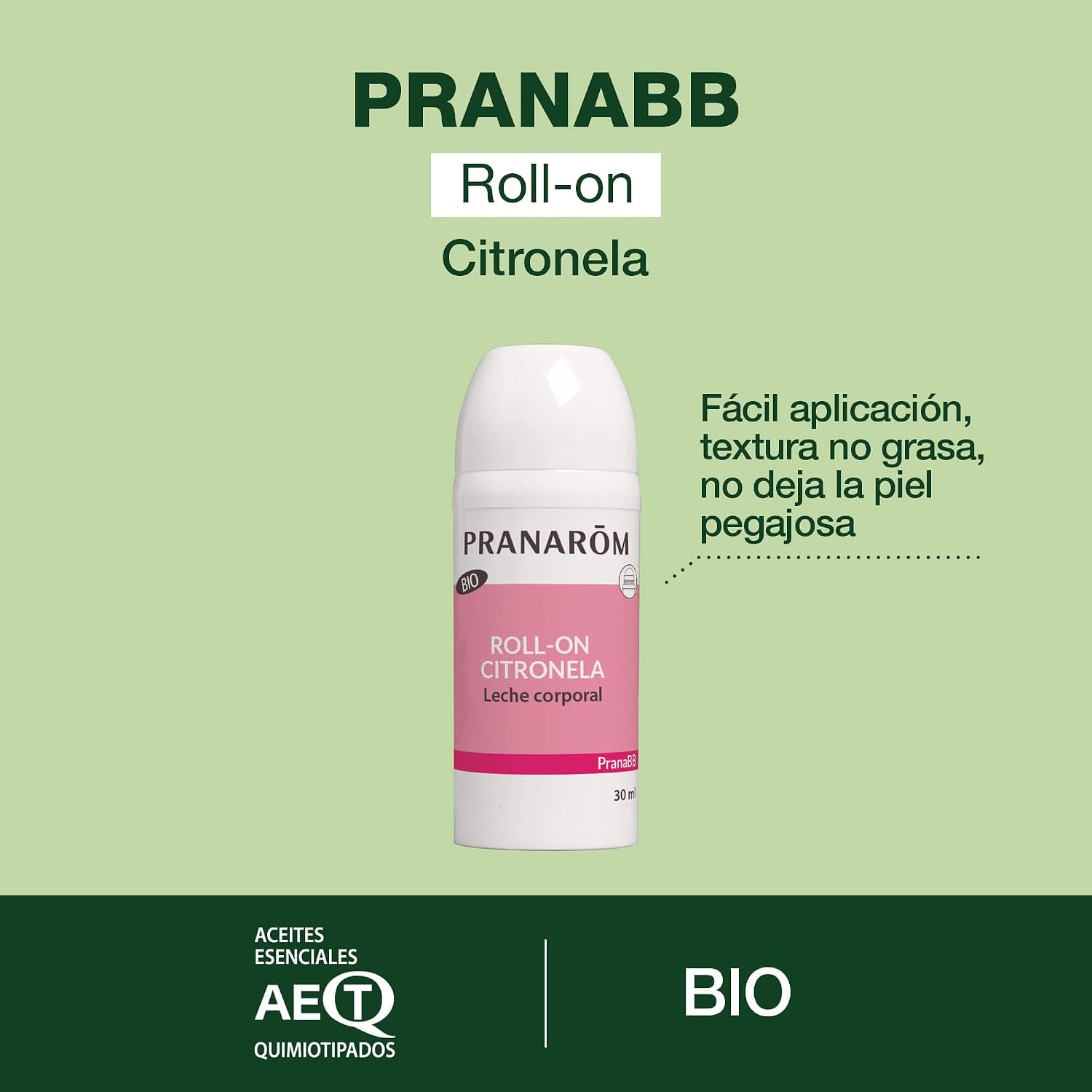 Thumbnail 1 de PRANARÔM PranaBB Roll-On Antimosquitos BIO – Protección 7 Horas, 30 ml