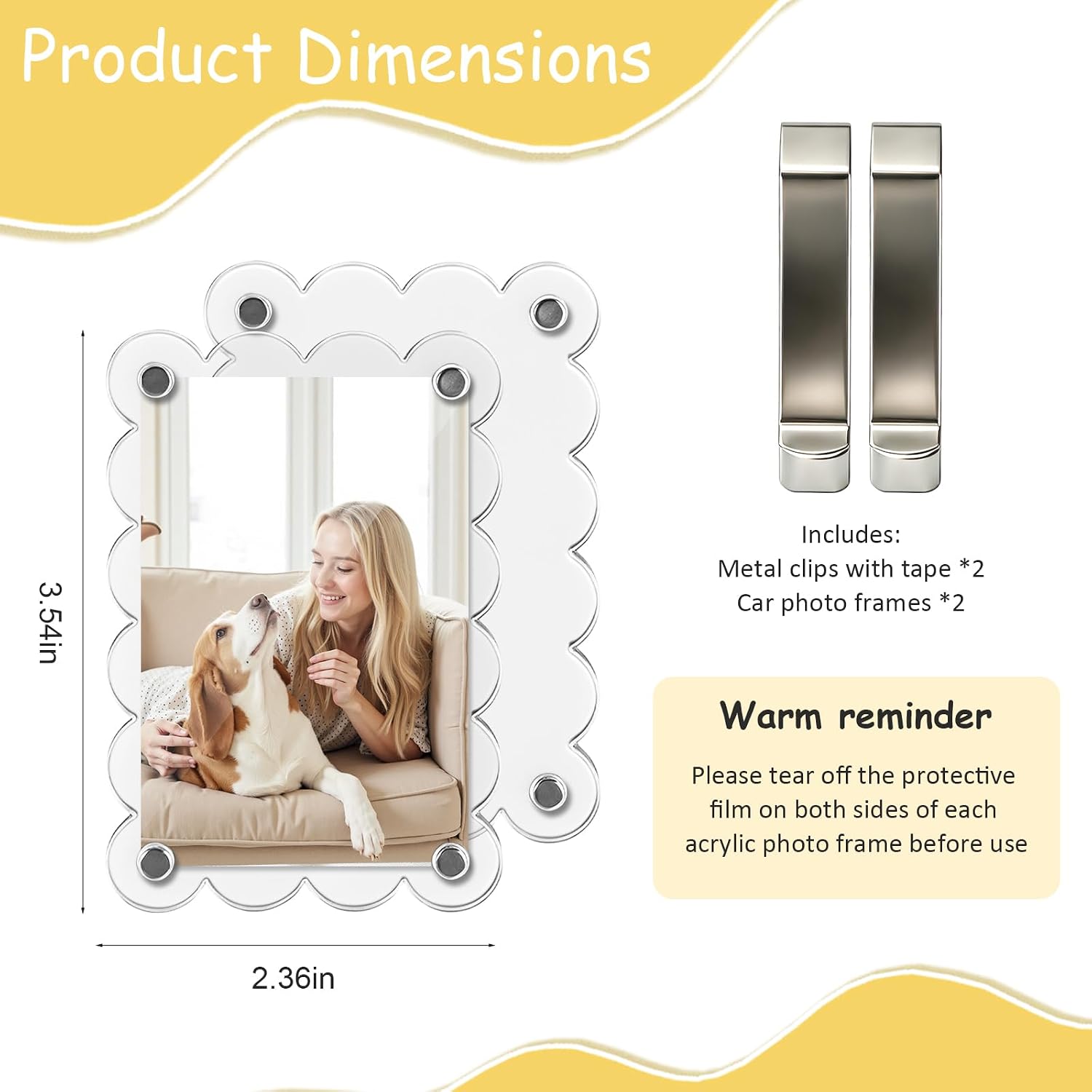 Detalle 2 de Car Visor Photo Holder, 2.4 x 3.5 in