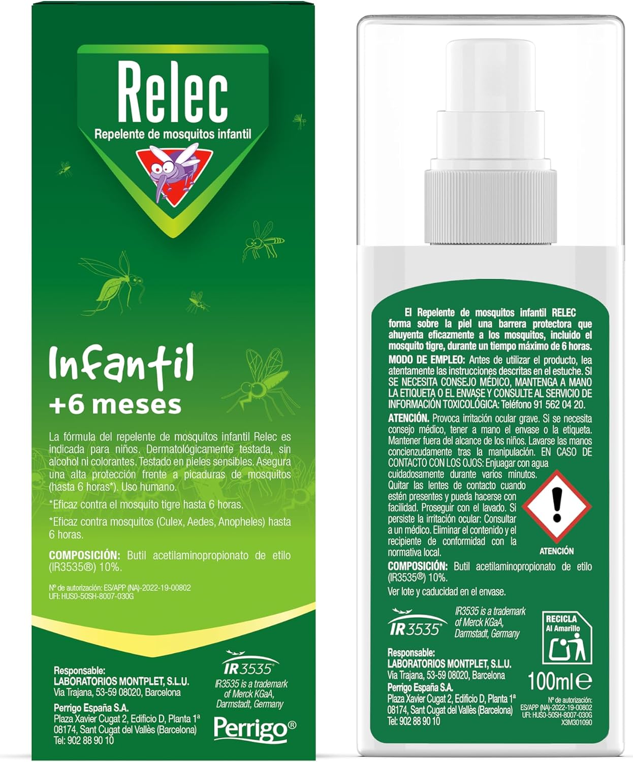 Thumbnail 1 de Relec Spray Antimosquitos para Niños 100 ml