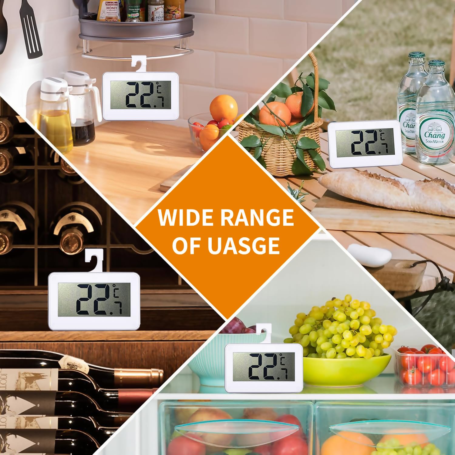 Thumbnail 5 de Suplong Fridge Thermometer 2-pack