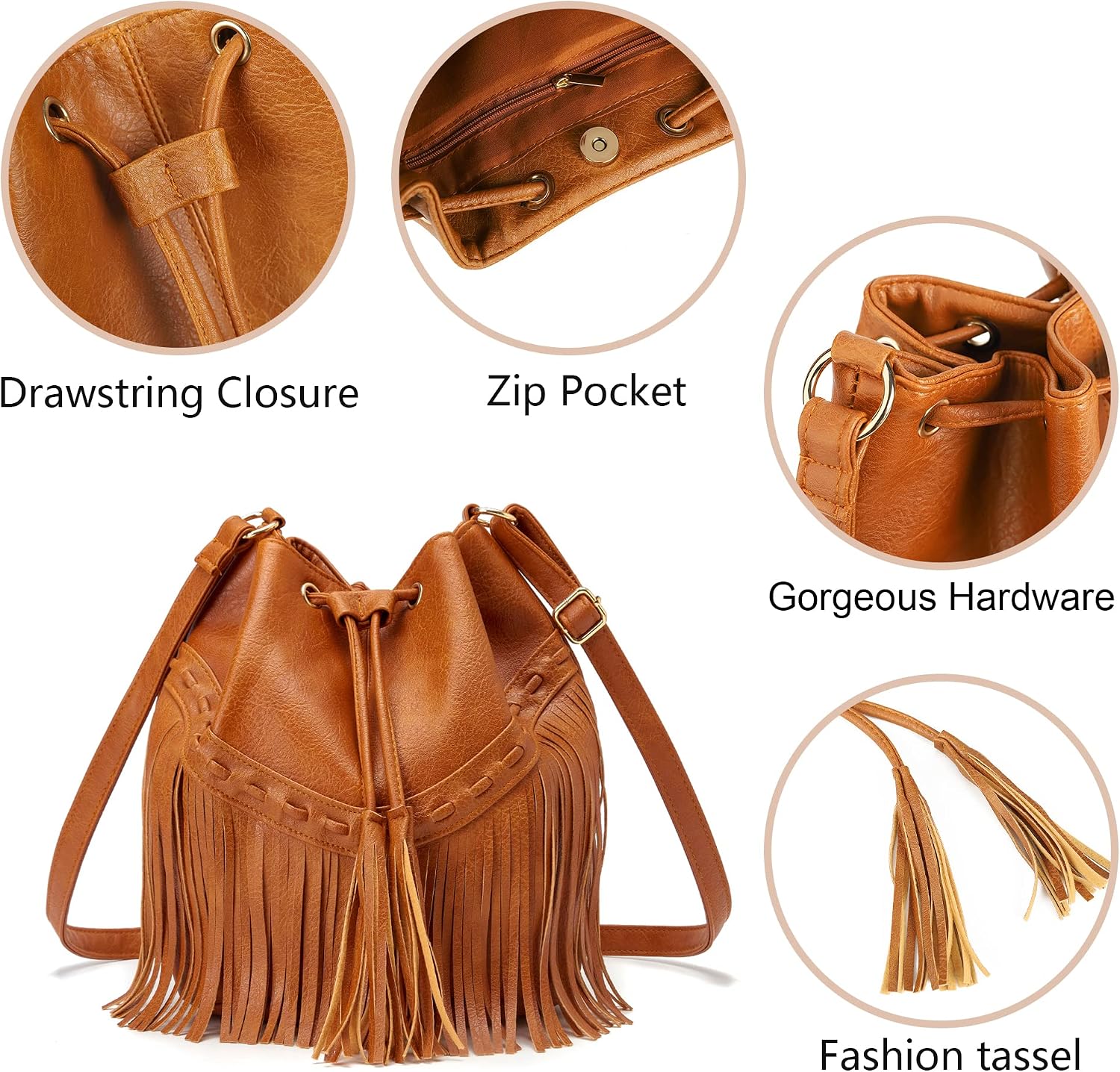Thumbnail 4 de Gladdon Bucket Bag 9.6 x 5.9 x 10.2 in