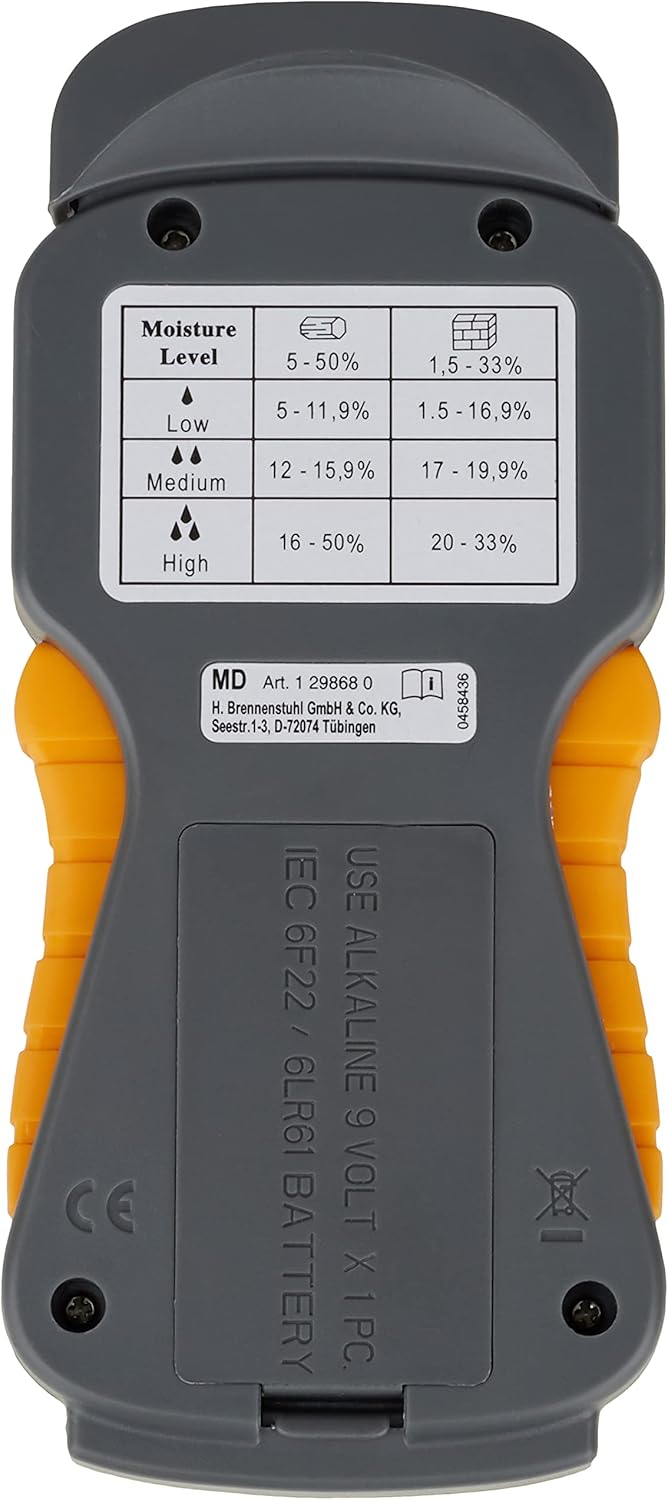 Thumbnail 6 de Brennenstuhl MD Detector de Humedad con Sensor y Batería 9V 🏠