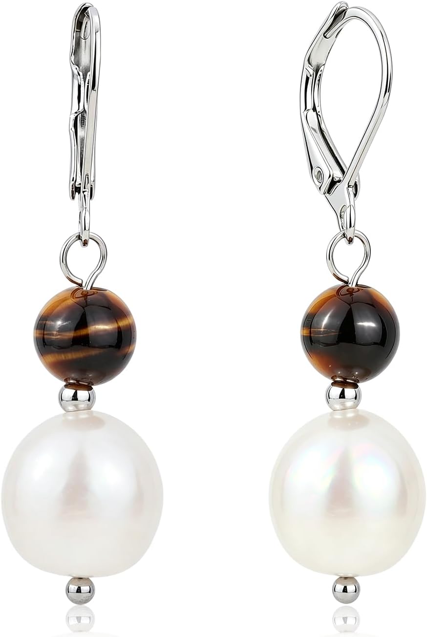Thumbnail 6 de TaYolnFaSo Pearl Drop Earrings 18k Gold-Plated