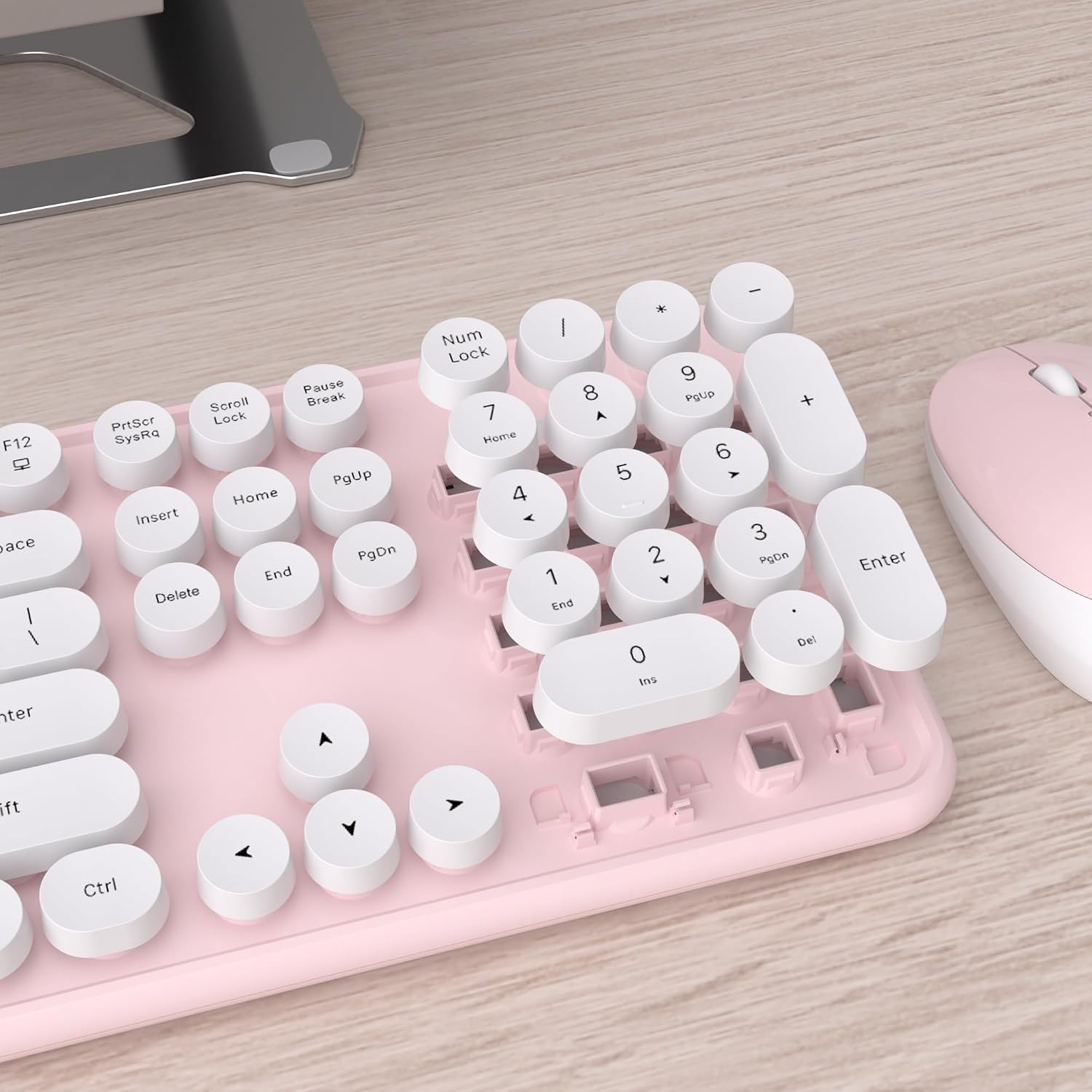 Detalle 2 de UBOTIE Colorful Wireless Keyboard and Mouse Combo