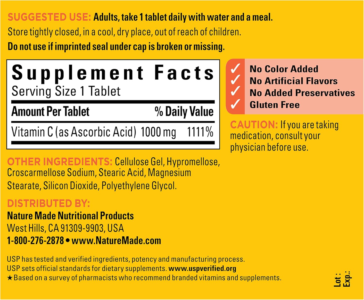 Thumbnail 6 de Nature Made Extra Strength Vitamin C 1000 mg Tablets, 100 Count