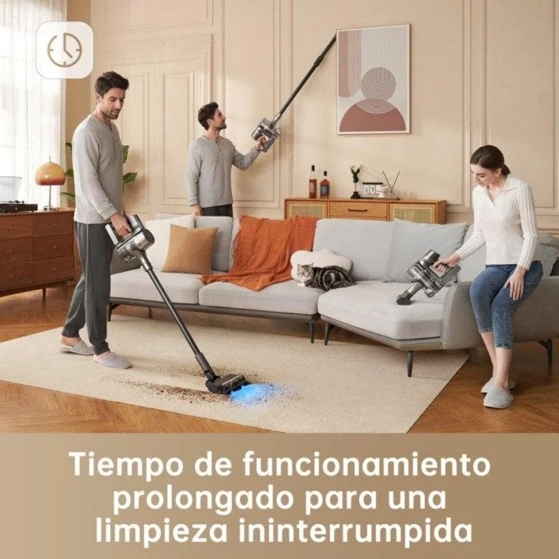 Detalle de Aspiradora sin cable Dreame R20 Slim 190AW: autonomía y filtración para viviendas grandes