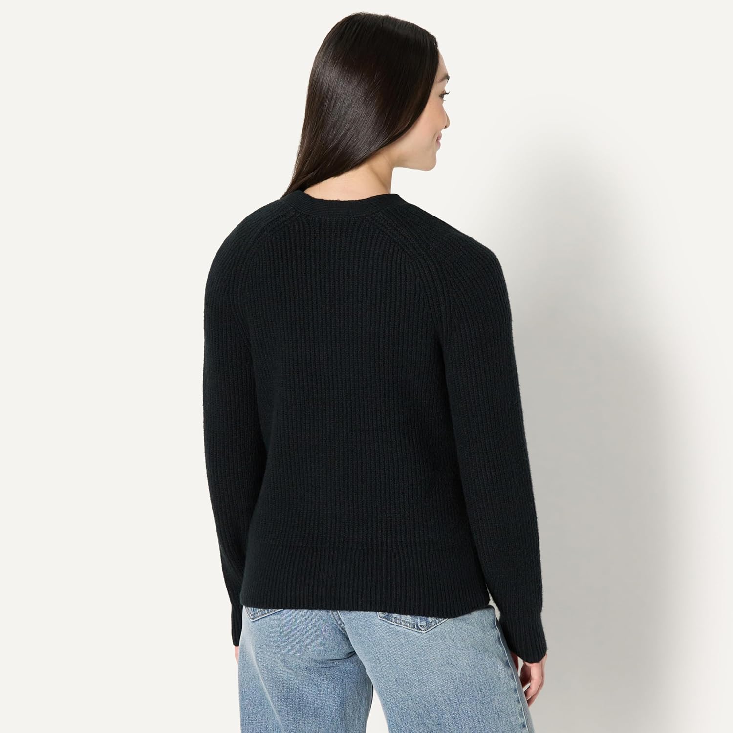 Detalle de Amazon Essentials Damen Gerippte Soft-Touch-Blouson-Strickjacke – lockerer Fit, kuschelig warm