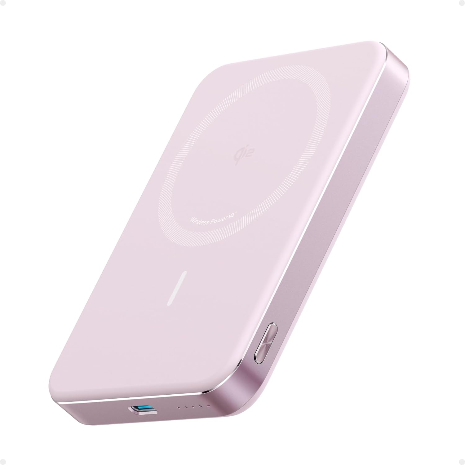 Detalle de Anker MagGo Power Bank 10K: Ultra-Slim Magnetic Battery Pack for iPhone 14–17 (Not for Pixel)
