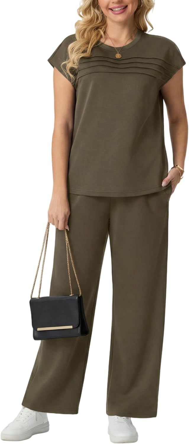 Detalle de GRECERELLE Two Piece Outfits for Women – Lightweight Summer Travel Set