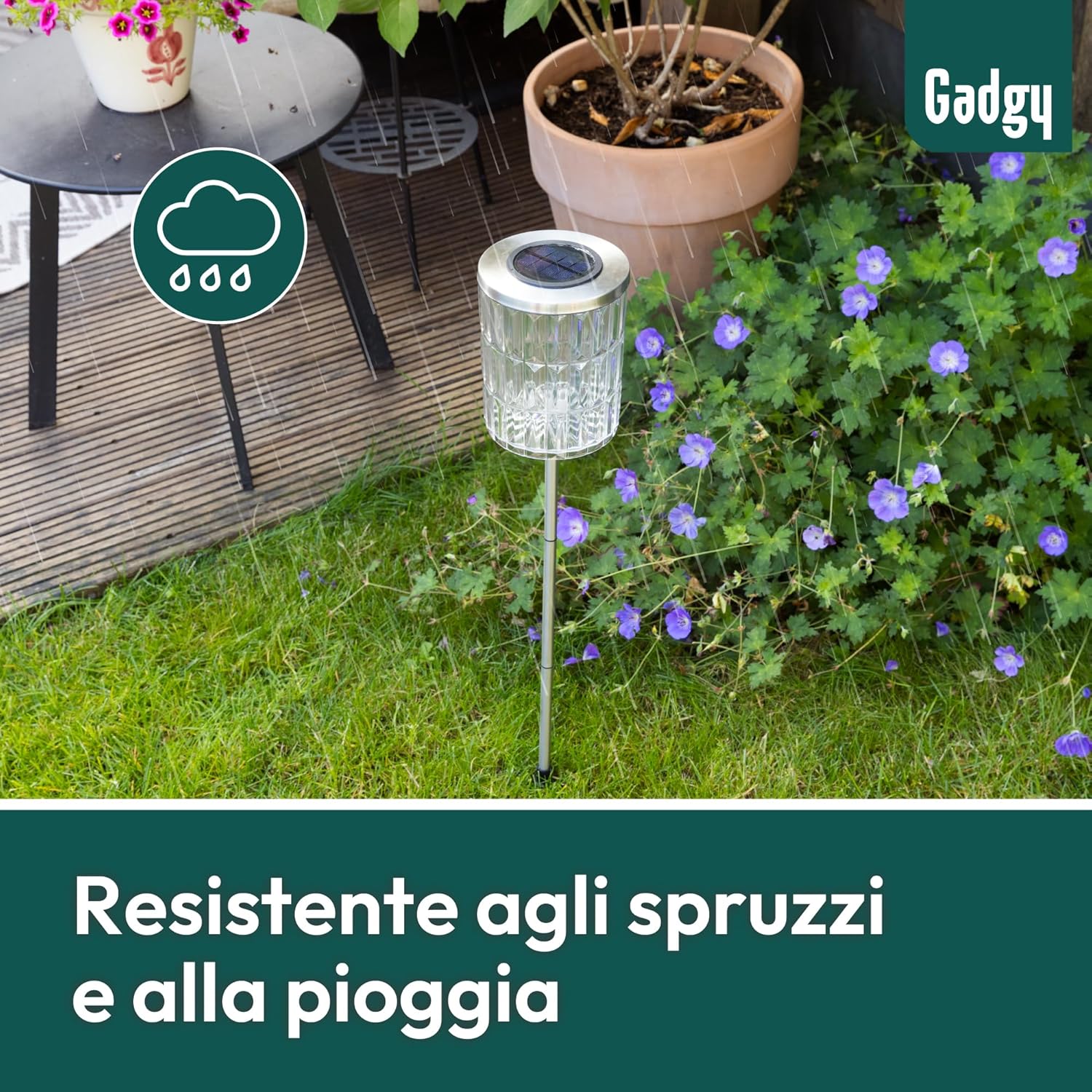 Thumbnail 6 de Gadgy Lampada solare da giardino con picchetto LED effetto cristallo