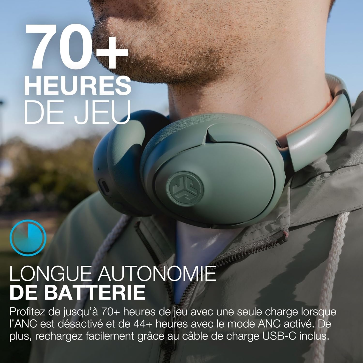Detalle de JLab JBuds LUX ANC Casque Bluetooth Anti Bruit