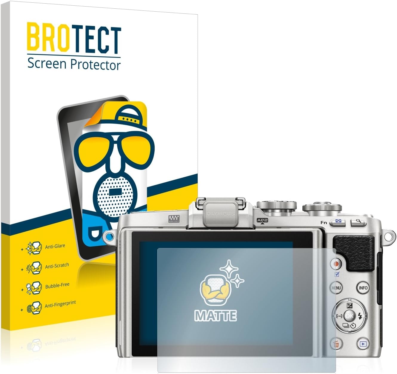 BROTECT Pellicola Protettiva Opaca per Olympus PEN E-PL7 – 2 pezzi