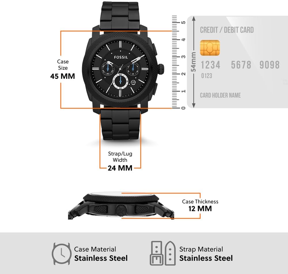 Thumbnail 4 de Fossil Machine pour Homme 45 mm : montre chronographe à quartz